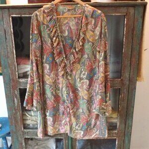 BOHOO FASHION Ruffle Blouse PASILEY Flare Sleeve Blouse